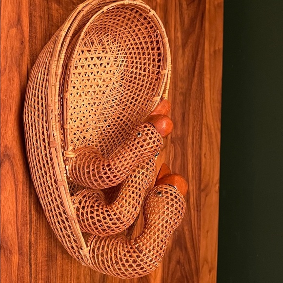 3 Handcrafted Woven Duck Baskets - Picture 9 of 11